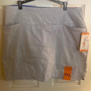 New with tags. S.C.&CO. 360 Tummy Control Light Blue Skort XXL